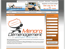 Tablet Screenshot of menara-demenagement.com